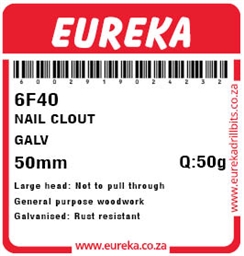 6F40 - Clout Nail -6F40_label_T